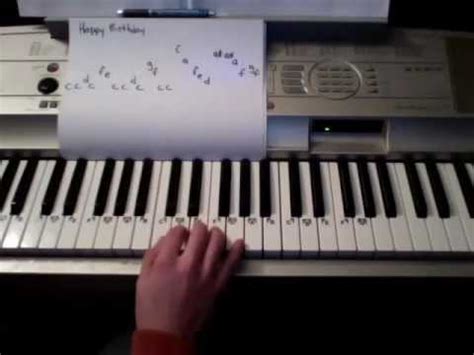 It just goes up a bit. How to Play Happy Birthday on the Piano (Super Easy) - YouTube
