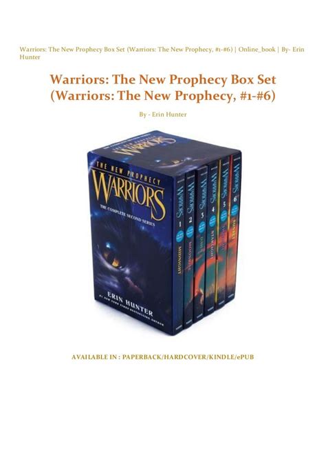 Warriors The New Prophecy Box Set Warriors The New Prophecy 1 6