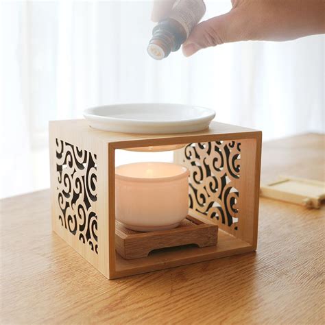 💰kjøp Ceramic Tea Light Candle Holder Wax Melt Warmer Aroma Essential