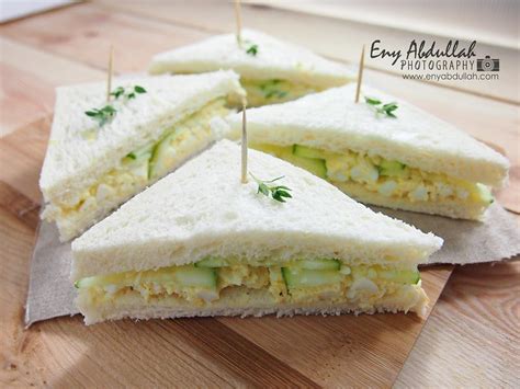 Sandwich keju telur siap untuk dimakan. Sandwich Salad Telur | EnyAbdullah.Com