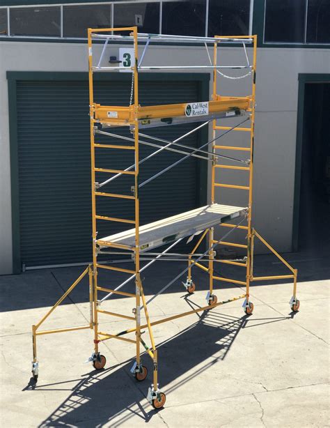 Scaffolding Outdoor Narrow 10 Ft Tower Kit Cal West Rentals
