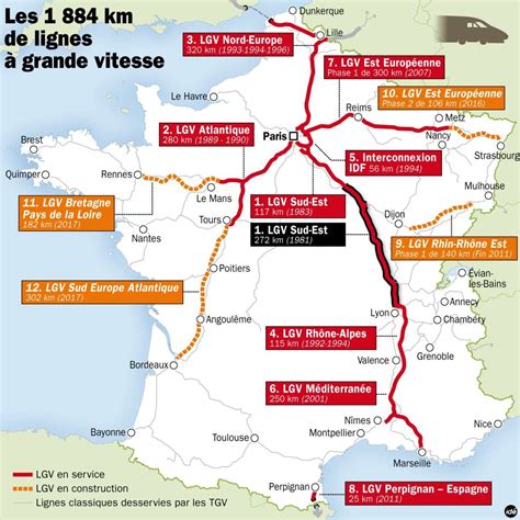 Tgv Route Map Europe Europe Getting