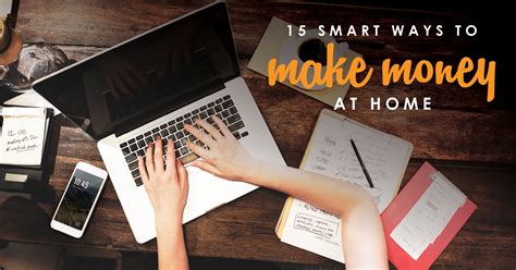 You can make money from home watching tv: 15 Smart Ways to Earn Money From Home ⎢ How to Work from Home