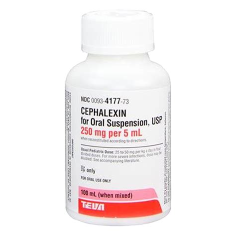 Cephalexin Oral Suspension For Dogs 250 Mg5 Ml Pharmacy Antibiotics