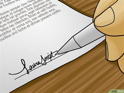 Imiter La Signature De Ses Parents - 3 manières de imiter une signature - wikiHow
