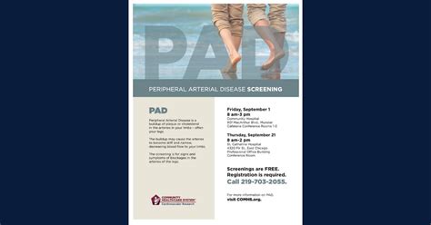 Community Healthcare System Offers Pad Screenings This Fall Nwilife