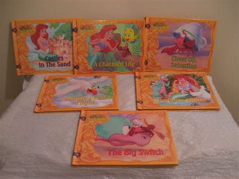 The Little Mermaids Treasure Chest Books 6 Each The Little Mermaid