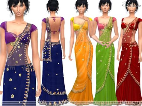 The Sims Resource Saree 1 By Ekinege • Sims 4 Downloads Sims 4