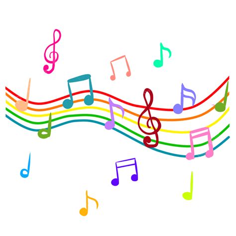 Colorful Music Notes Clipart Png Images Musical Notes Music Colorful
