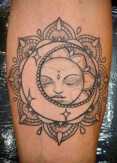 Meaningful And Beautiful Sun And Moon Tattoos Kickass Things