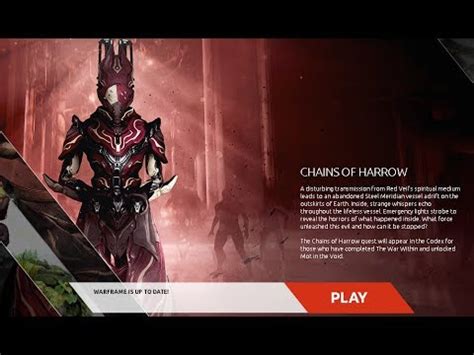 Maybe you would like to learn more about one of these? Chains of Harrow Warframe Complete Mission - YouTube