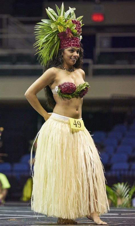 Hawaiian Woman Tahitian Costumes Hawaiian Costume