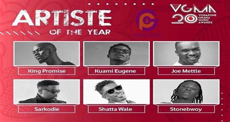 List Of Artists Battling For Artist Of The Year At Vgma 2019 Ghpage