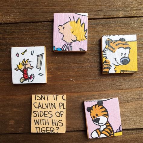 Calvin And Hobbes Recycled Book Magnet Set