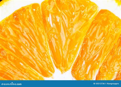 Slice Of Fresh Orange Fruit Closeup Macro Stock Photo Image Of