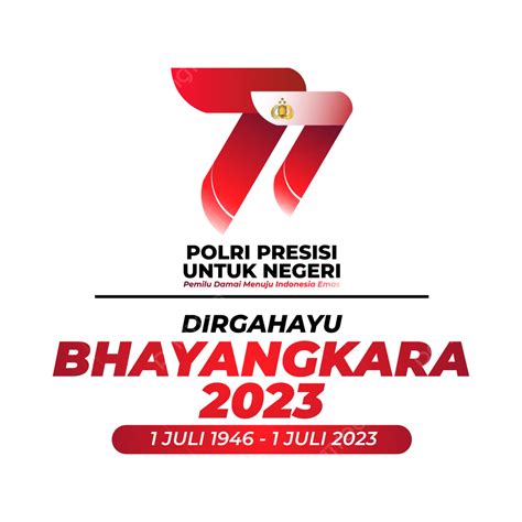 Gambar Kartu Ucapan Pondok Bhayangkara 2023 Dan Hut Polri Ke 77 Vektor