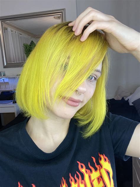 I Dyed My Hair Yellow Rhair