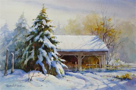 Watercolor Workshop Rustic Winter Scenes St George Ut Roland Lee