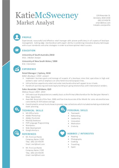 Simple Easy To Edit Resume Template For Ms Word By Inkpower