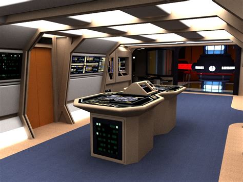 3d Interiors Of Enterprise D Fan Trek Star Trek Voyager Star Trek