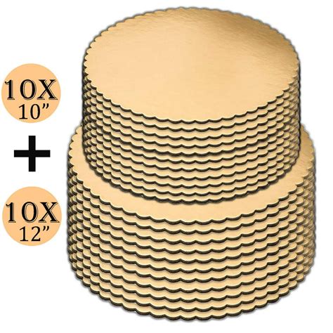 Cake Boards Set Of 20 Gold Cake Boards 10 Inch And Cake Boards 12