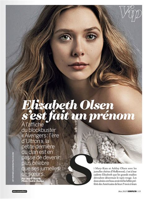 Elizabeth Olsen Cosmopolitan Magazine May 2015 Issue Celebmafia