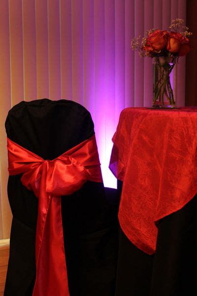 Chair covers and table linens add elegance to entertaining. Chair Cover/Sashes and Table Linen examples | Table linens ...