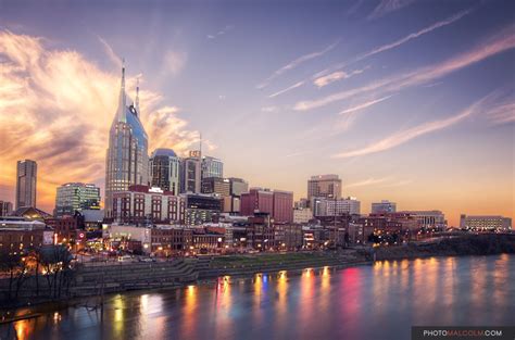 Nashville Sunset Panorama Malcolm Macgregor Photography