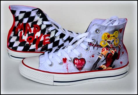 Custom Womens Shoes Harley Quinn Shoes Painted By Pricklypaw