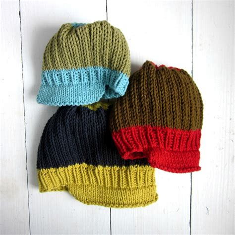 Knitting Pattern Baby Newsboy Hat Instant Digital Download Etsy