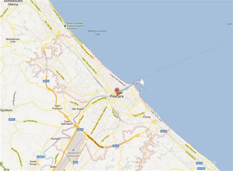 Pescara Map And Pescara Satellite Image