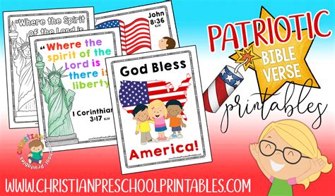 Fourth Of July Bible Verse Printables For Kids The Crafty Classroom