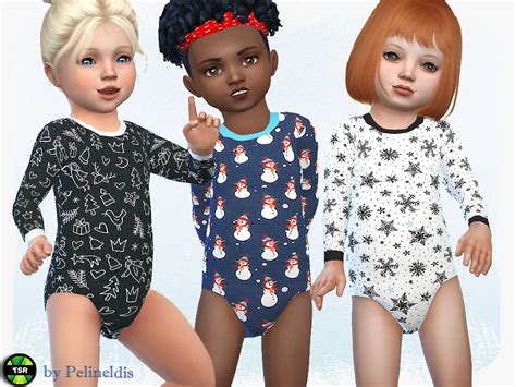 The Sims Resource Toddler Winter Bodysuit