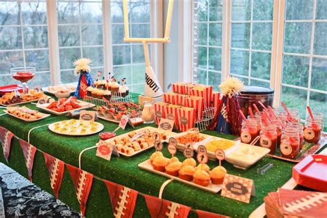 Fun Superbowl Party Dessert Table With Astroturf See Full Party Here