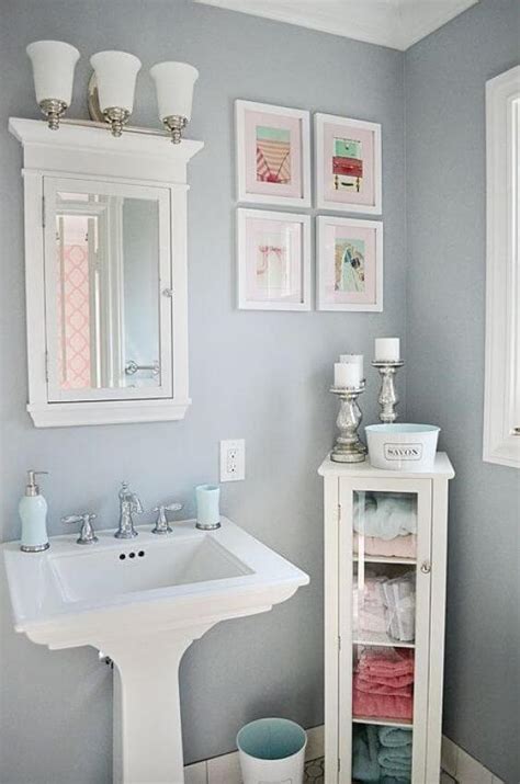 If you want to bring in color, go for an accent color for art, towels, or decor items. √ 27 Cool Bathroom Paint Color Schemes | Best Ideas for 2019