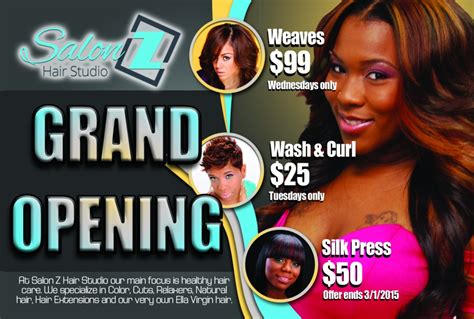 Salon Grand Opening Flyer Mryn Ism