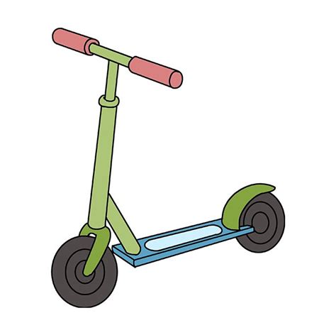 How To Draw A Scooter Really Easy Drawing Tutorial Drawing Tutorial