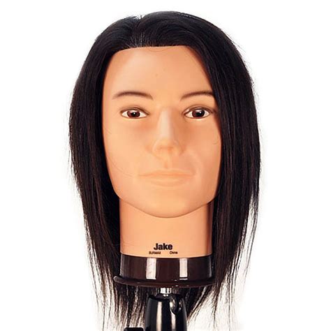28 salon hairdressing mannequin head training models head long synthetic hair. Jake 18" Male 100% Human Hair Cosmetology Mannequin Head ...