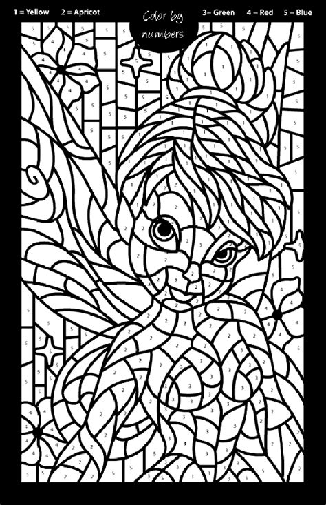 Coloring pages are no longer just for children. fairy+coloring+page+(32).gif (image) | Kleuren met nummers ...