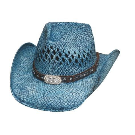 Bullhide Wild And Blue Straw Cowgirl Hat Straw Cowgirl Hat Cowboy