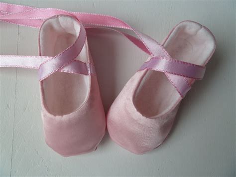 Baby Girl Shoes Infant Ballet Slippers In Pink Satin