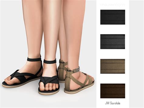Jw Sandals By Mauvemorn At Tsr Sims 4 Updates