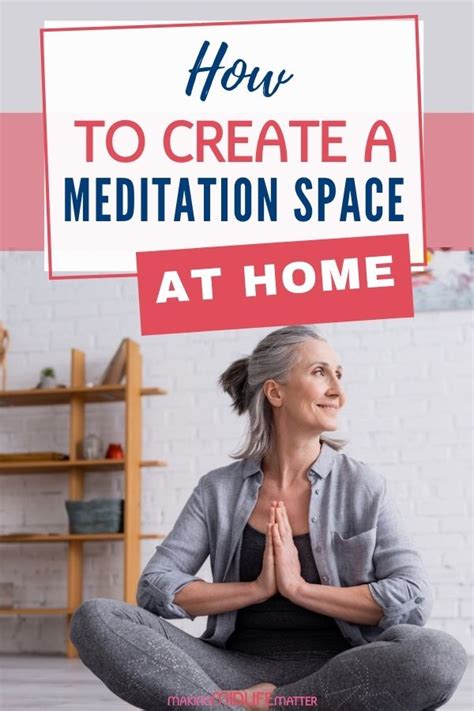 how to create a meditation space at home making midlife matter