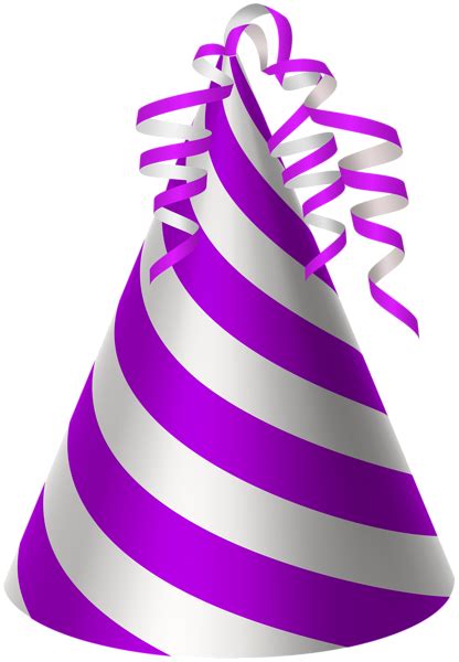 Party Hat Purple Clip Art Png Image Aniversário Roxo Chapeu Desenho