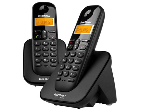 Telefone Sem Fio Intelbras TS De Mesa Ramal Com Identificador De Chamadas Preto