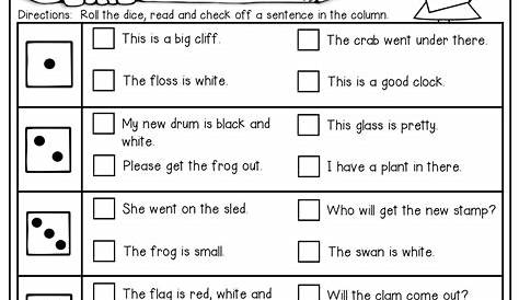 Simple Sentences For Kindergarten - Kindergarten