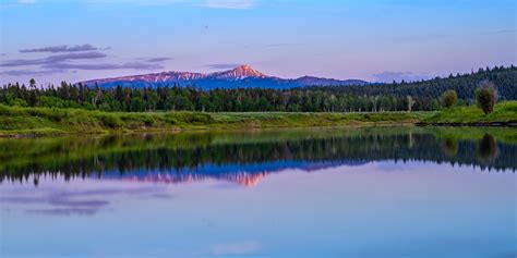 Snake River Sunset Looking East From Oxbow Bend Along The Flickr