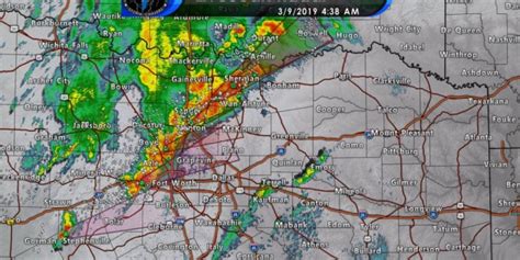 Severe Storms With Hail Moving East Into The Dfw Metroplex Texas