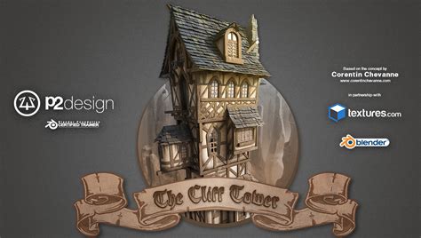 Artstation The Cliff Tower Fantasy House Creation Course In Blender