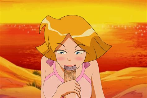 Rule 34 Animated Clover Totally Spies Female Human Male Oral Sex